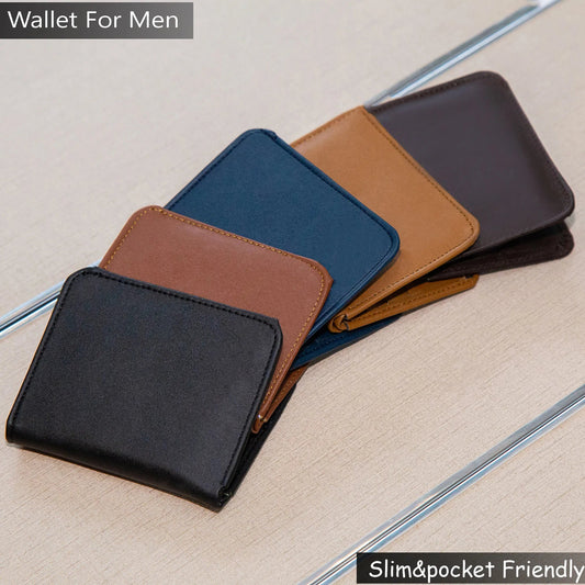 Mini Wallet With Plus Card Holder, Magnetic Button