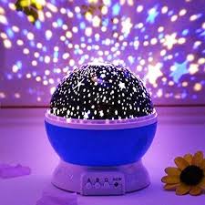 Star Moon Light Rotating Projector Lamp